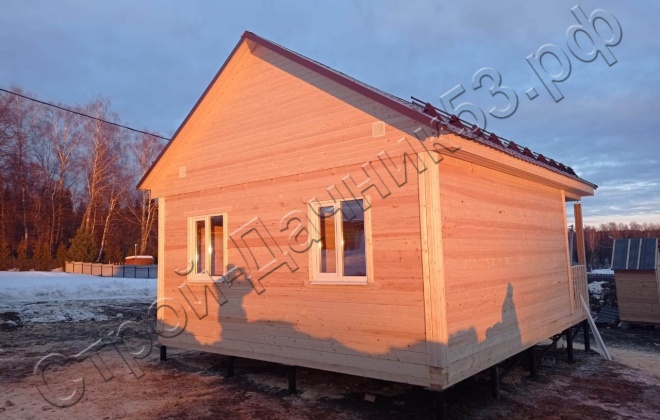 2 Брусовой дом ОД-18 6Х7,5, 42 м², Московская область, Клинский район, деревня Юрьевка (1)